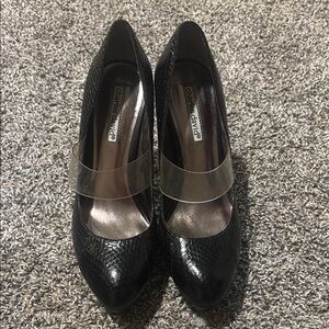 Charles David Black Patent Leather Heels